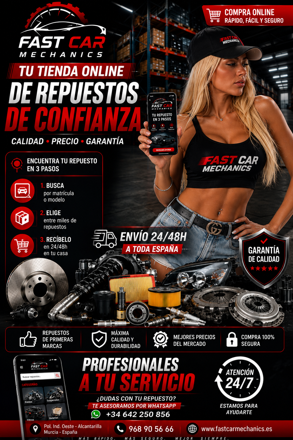 Venta de repuestos online rápido y seguro